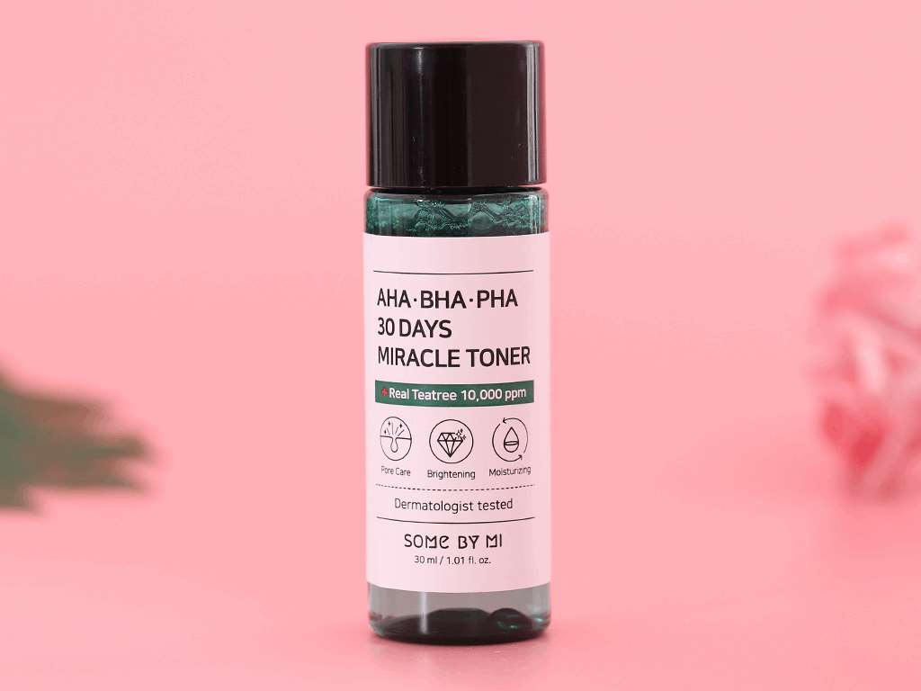 Bộ sản phẩm Some By Mi AHA-BHA-PHA 30 Days Miracle AC SOS Kit (4 Items) cải thiện da mụn từ rau má 10