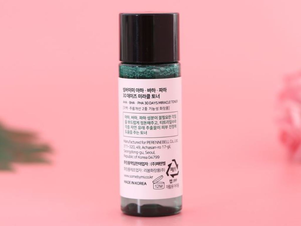 Bộ sản phẩm Some By Mi AHA-BHA-PHA 30 Days Miracle AC SOS Kit (4 Items) cải thiện da mụn từ rau má 13
