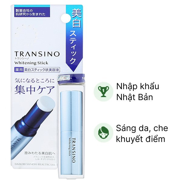 Thanh dưỡng trắng da Transino Whitening Stick che khuyết điểm