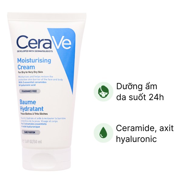 Kem dưỡng ẩm CeraVe cho da khô đến rất khô