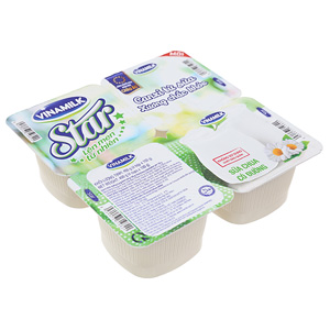 Sữa chua ăn Vinamilk có đường Star hộp 100g (lốc 4 hộp)