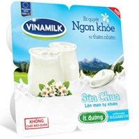Sữa chua ăn Vinamilk ít đường hộp 100g (Lốc 4 hộp)