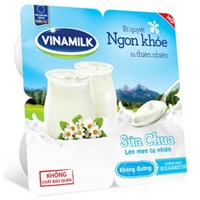 Sữa chua ăn Vinamilk không đường hộp 100g (Lốc 4 hộp)