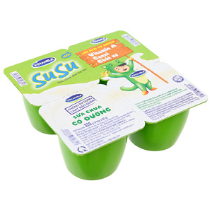 Sữa chua ăn Vinamilk SuSu có đường hộp 80g (lốc 4 hộp)
