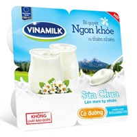 Sữa chua ăn Vinamilk có đường hộp 100g (Lốc 4 hộp)