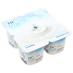 Sữa chua ăn có đường TH True Yogurt 100g (lốc 4 hộp)
