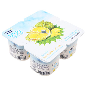 Sữa chua ăn hương sầu riêng TH True Yogurt 100g (Lốc 4 hộp)