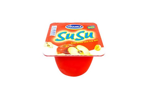 Sữa chua táo chuối SuSu Vinamilk cho bé sáng mắt