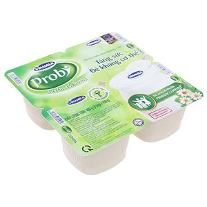 Sữa chua ăn có đường Vinamilk Probi hộp 100g (lốc 4 hộp) được lên men tự nhiên