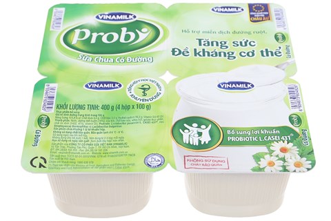 Sữa chua ăn có đường Vinamilk Probi hộp 100g thơm ngon