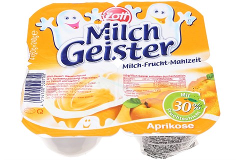 SỮA CHUA ĂN HOA QUẢ ZOTT MILCH GEISTER VỊ MƠ 60G LỐC 4-2