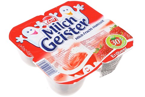 SỮA CHUA ĂN HOA QUẢ ZOTT MILCH GEISTER VỊ DÂU 60G LỐC 4-1
