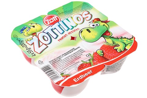 SỮA CHUA ĂN ZOTT ZOTTINOS VỊ DÂU 55G LỐC 4-1