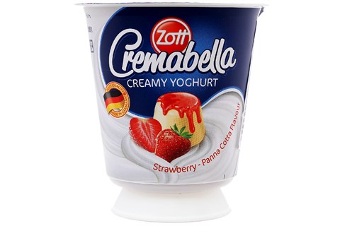 SỮA CHUA ĂN ZOTT CREMABELLA KEM DÂU HÔP 120GR-1