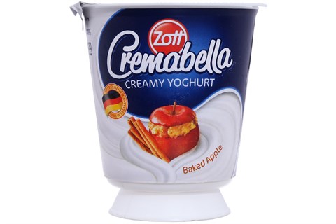 SỮA CHUA ĂN ZOTT CREMABELLA KEM TÁO HỘP 120GR-1
