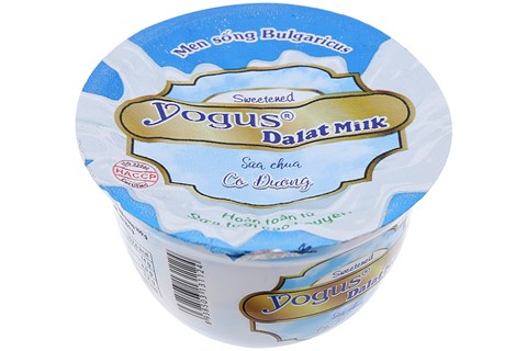 Sữa chua ăn Dalat Milk có đường 100g-1