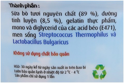 Sữa chua ăn Dalat Milk có đường 100g-3