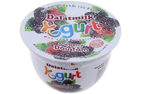 Sữa chua ăn Dalat Milk vị Dâu tằm100g-1