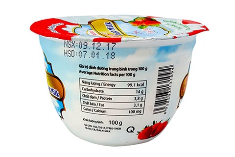 Sữa chua Dalat Milk Dâu Tây 100g-2