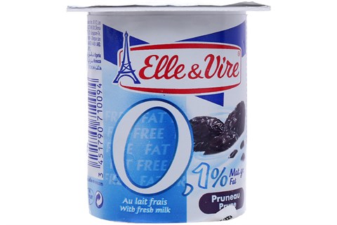 Sữa chua Elle & Vire Ít Béo vị Mận hộp 125g-2