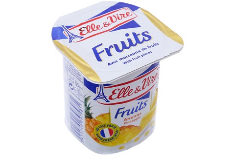Sữa chua Elle & Vire vị thơm 125g (4 hộp)