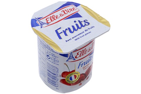 Sữa chua Elle & Vire vị anh đào 125g (4 hộp)