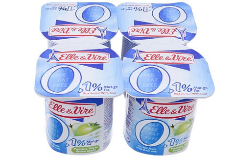 Sữa chua Elle & Vire Ít Béo vị Táo 125g (4 hộp)-2