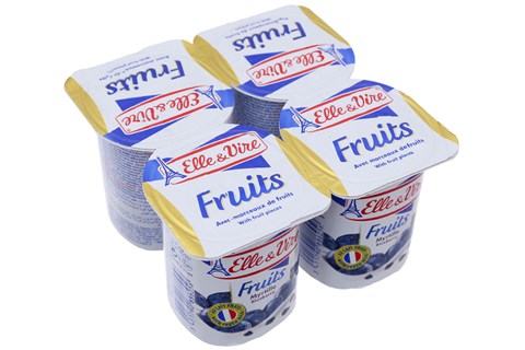 Sữa chua Elle & Vire Việt Quất 125g (4 hộp)-1