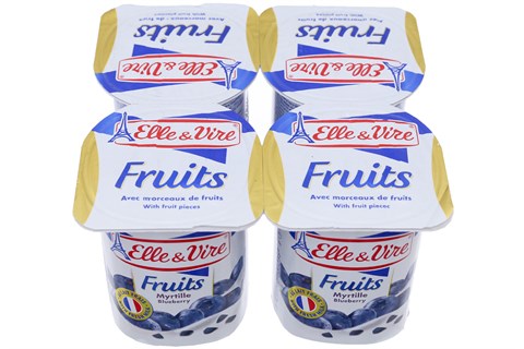 Sữa chua Elle & Vire Việt Quất 125g (4 hộp)-2