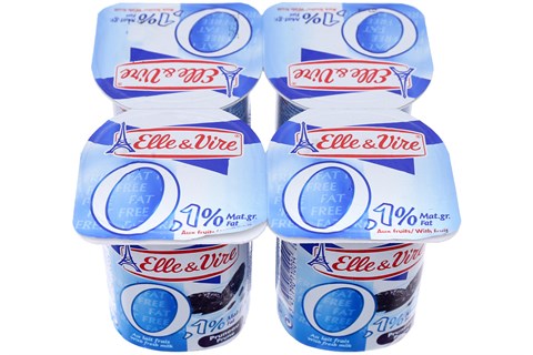 Sữa chua Elle & Vire Ít Béo vị Mận 125g (4 hộp)-2