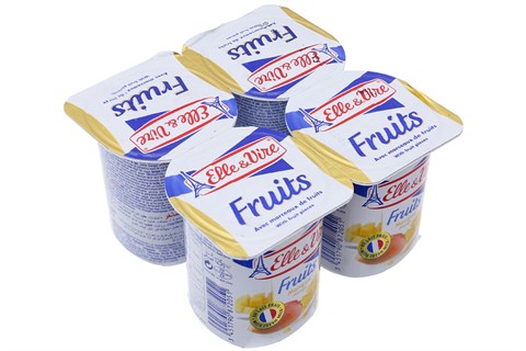 Sữa chua Elle & Vire Vị Xoài 125g (4 hộp)-1