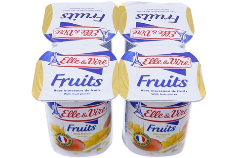 Sữa chua Elle & Vire Vị Xoài 125g (4 hộp)-2