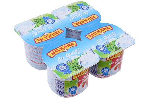 Sữa chua milkana vị Dâu 100g (4 hộp)