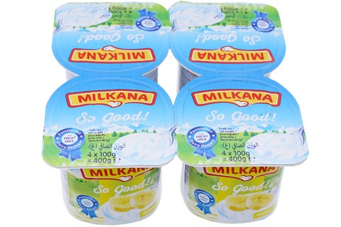 Sữa chua milkana vị Chuối 100g (4 hộp)