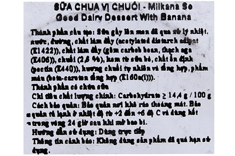 Sữa chua milkana vị Chuối 100g (4 hộp)