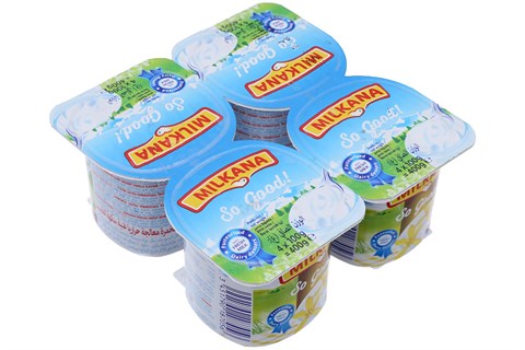 Sữa chua milkana cho trẻ em vị Vani 100g (4 hộp)