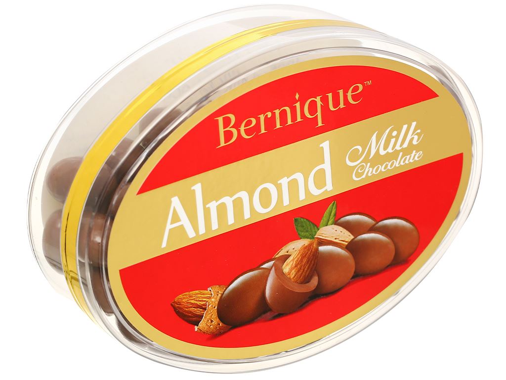 Socola sữa hạnh nhân Bernique hộp 450g 1
