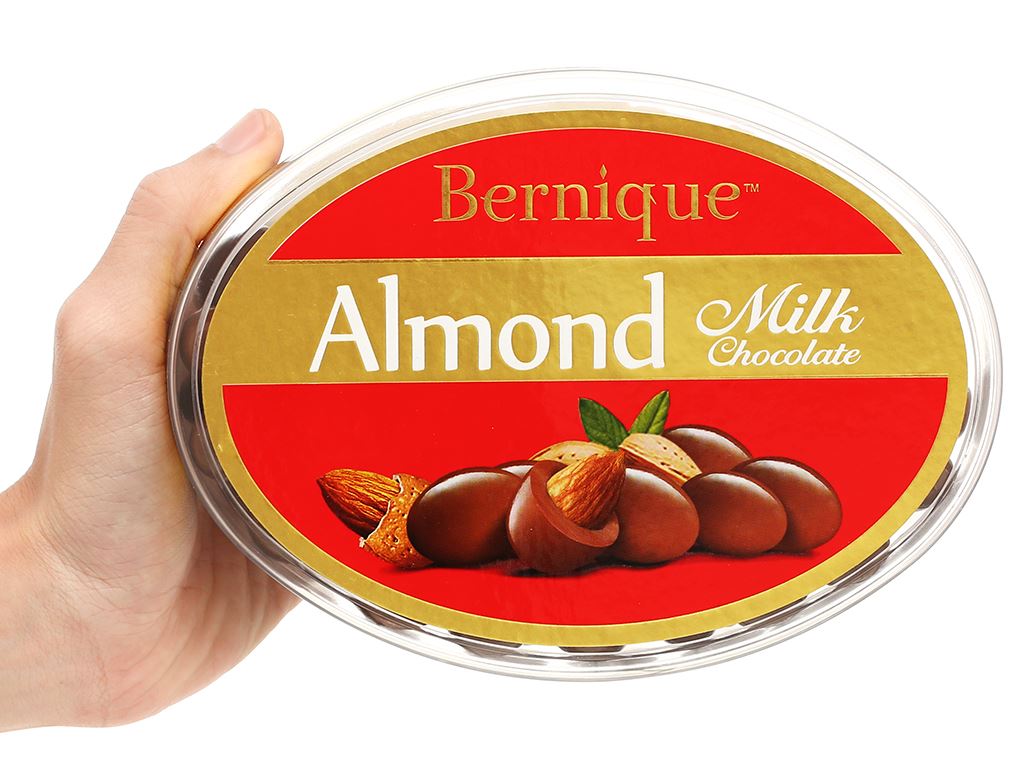 Socola sữa hạnh nhân Bernique hộp 450g 7