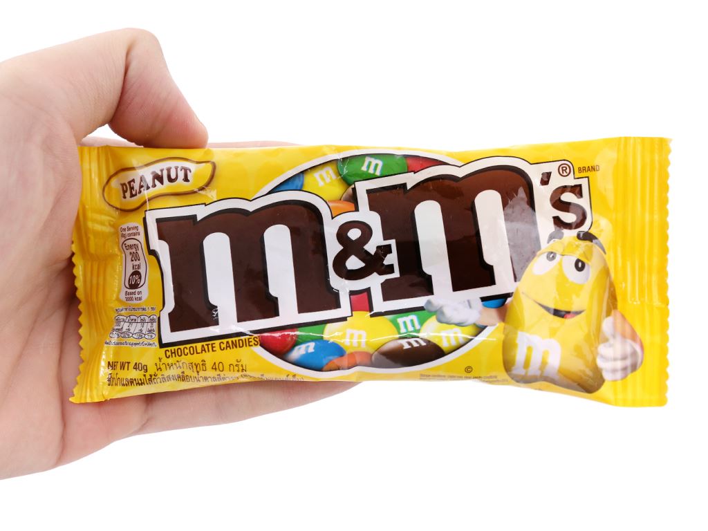 Kẹo socola nhân đậu phộng M&M's gói 40g 6