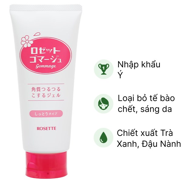 Tẩy tế bào chết Rosette dành cho da khô