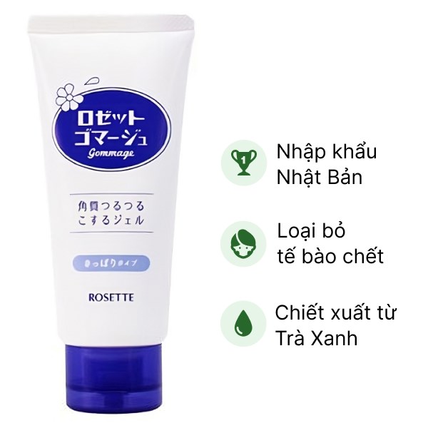 Tẩy tế bào chết Rosette Gommage dành cho mọi loại da