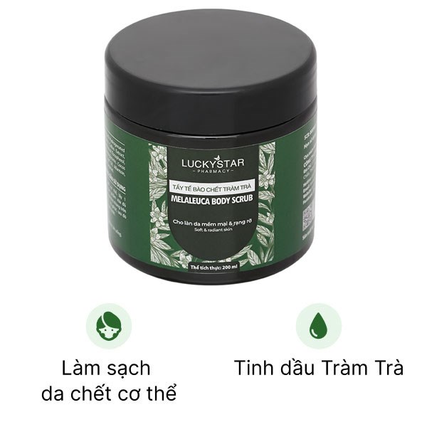 Muối tắm Lucky Star làm sạch bã nhờn, tẩy tế bào chết