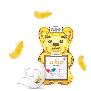 Mặt Nạ Dưỡng Trắng Và Làm Mát Da Snp Ice Bear Vita Mask 33Ml