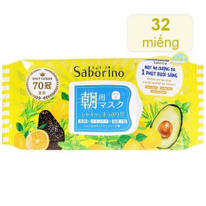 Mặt nạ dưỡng ẩm buổi sáng hương trái cây Saborino 32 cái