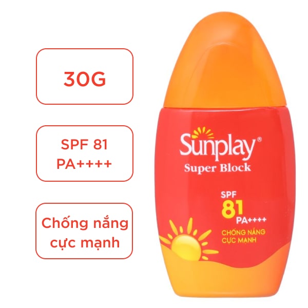 Sữa chống nắng Sunplay Super Block kháng nước 30g