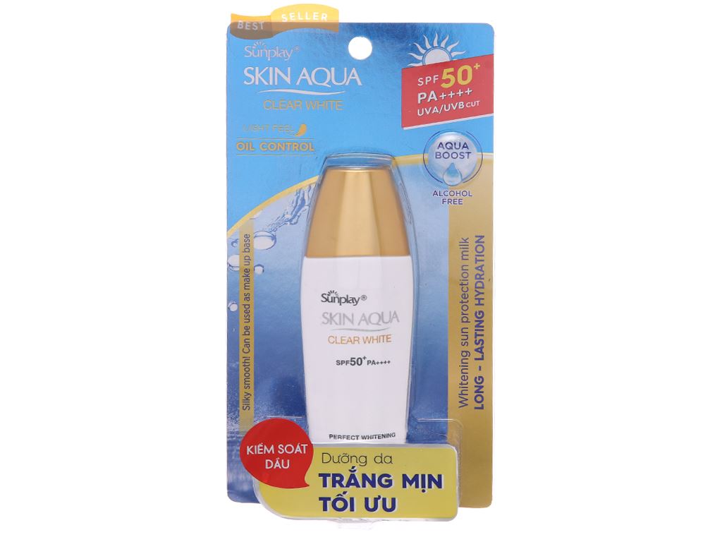 Sữa chống nắng Sunplay Skin Aqua dưỡng da trắng mịn SPF 50+/PA++++ 25g 1