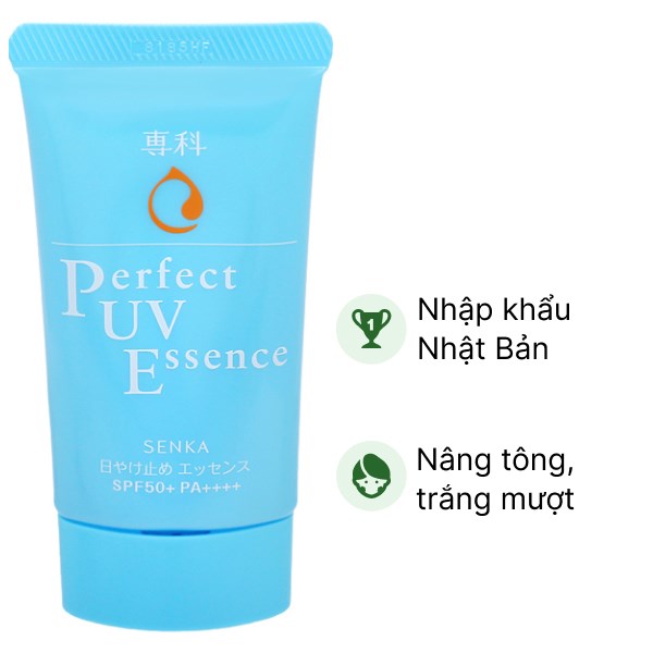 Kem chống nắng Senka Perfect UV Essence SPF 50+/PA++++