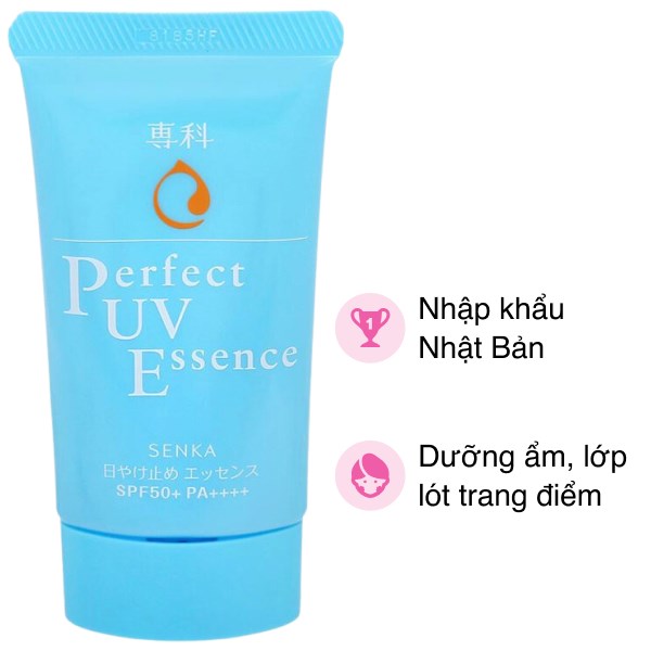 Tinh Chất Chống Nắng Dưỡng Ẩm Senka Perfect Uv Essence Spf 50+/Pa++++ 50G