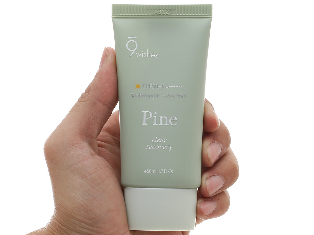 Kem chống nắng 9 Wishes Pine treatment sunscreen SPF50+, PA++++ 50ml 6