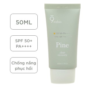 Kem chống nắng 9 Wishes Pine Treatment Sunscreen SPF50 +, PA ++++ 50ml